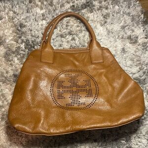 TORY BURCH Tote bag, shoulder , brown leather,